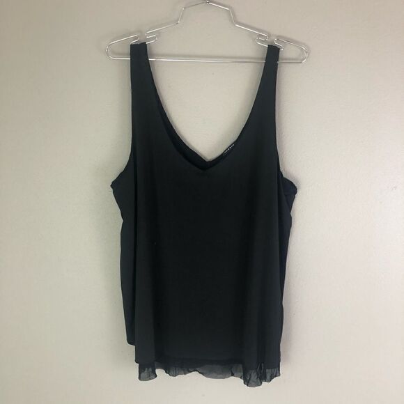 torrid Tops - Torrid Black V Neck Tank Top